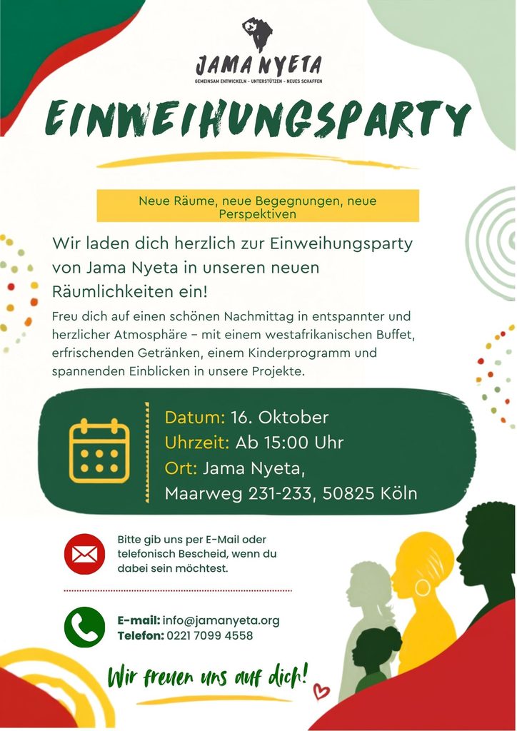 A4 Einweihungsparty Einladung